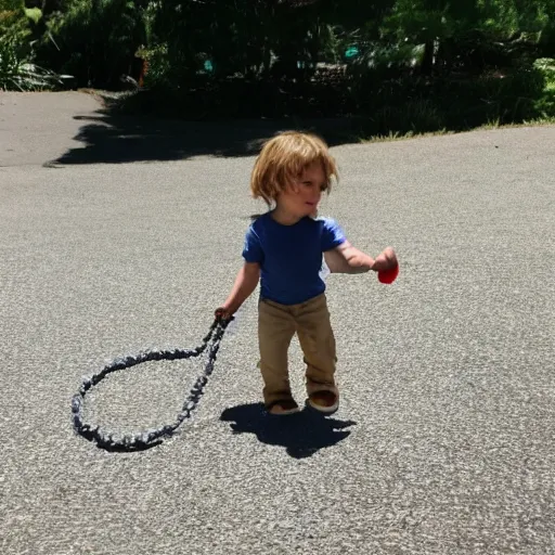 Image similar to the rock walking his pet rock on a leash. he is walking on rocks while rocking to some rock music.