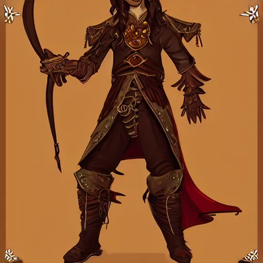 Image similar to bard costume design, rpg game, fantasy art, 2 d game art