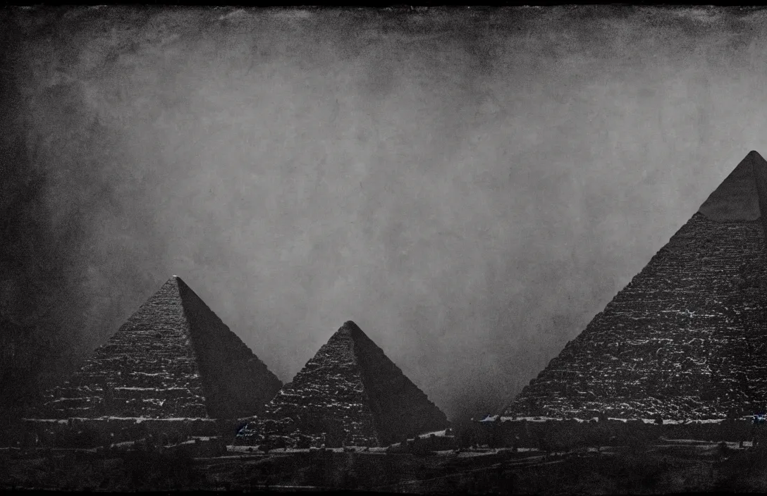 Prompt: light and shade should blend without lines or borders, in the manner of smoke intact flawless ambrotype from 4 k criterion collection remastered cinematography gory horror film, ominous lighting, evil theme wow photo realistic postprocessing photograph by ansel adams the pyramid of figures is drawn together worms eye painting by claude gellee
