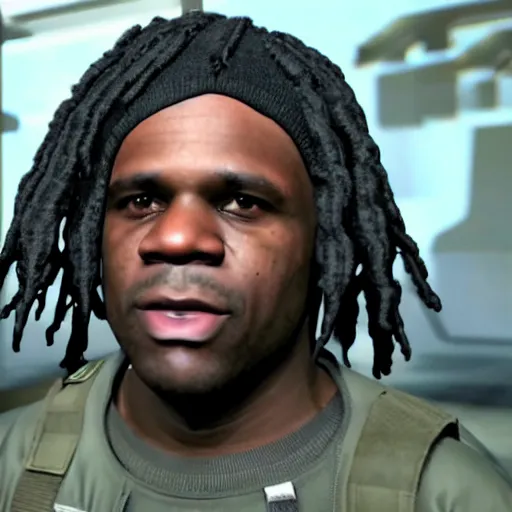 Image similar to Chief Keef in Call of duty war zone 4K quality super realistic