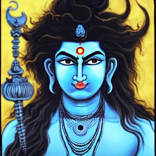 Prompt: lord shiva, angry