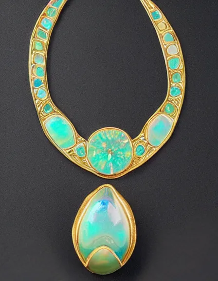 Image similar to 1 1 0 million years old opalized jewellery made of gold