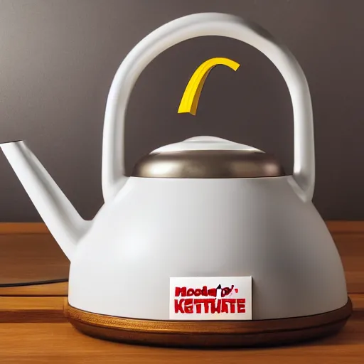 Image similar to a mcdonald's kettle, product photo, studio lighting