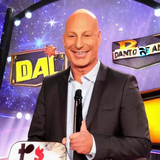 Prompt: howie mandel hosting deal or no deal to ratchet and clank