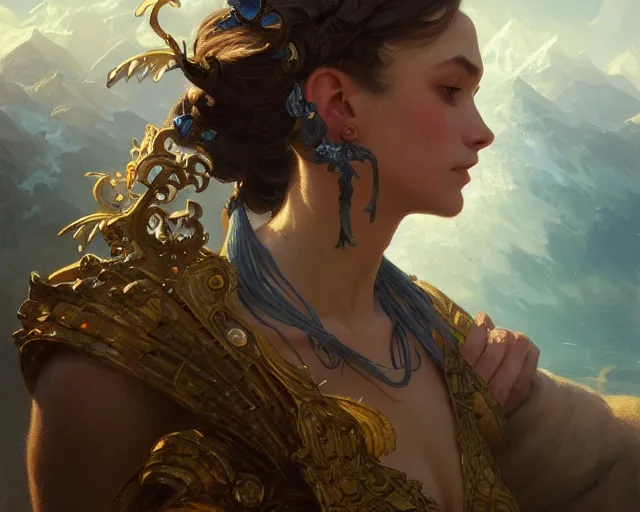 Image similar to photography of anton otto fischer, deep focus, d & d, fantasy, intricate, elegant, highly detailed, digital painting, artstation, concept art, matte, sharp focus, illustration, hearthstone, art by artgerm and greg rutkowski and alphonse mucha