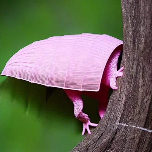 Prompt: ( ( ( pink armadillo with wings ) ) ), anime