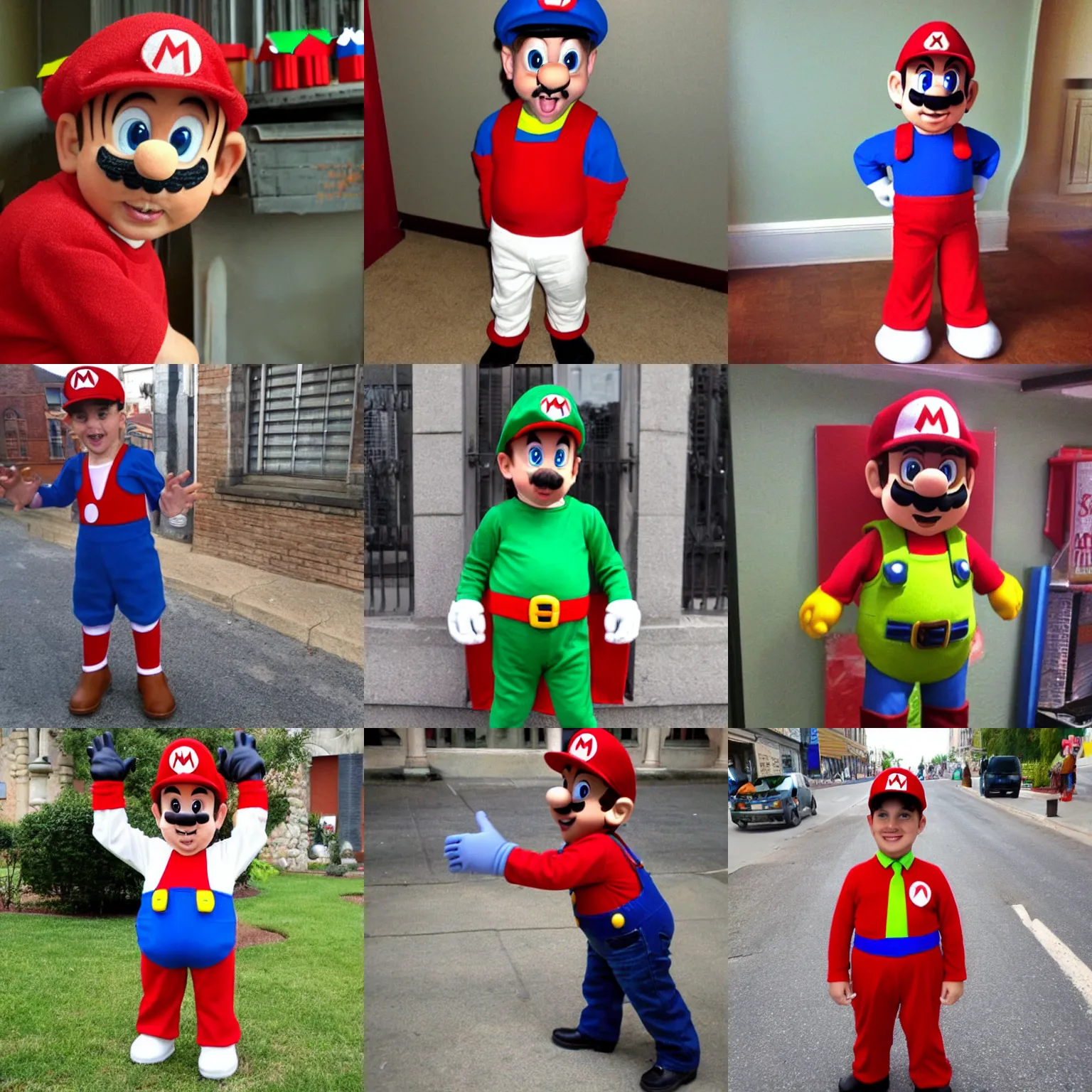 Prompt: Michael de Santa dressed like Super Mario