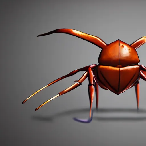 Prompt: A pokemon that looks like a stag beetle,Trending on art station. Unreal engine.