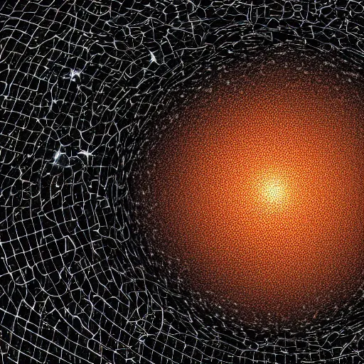 Prompt: Artistic illustration of a Dyson swarm around a star