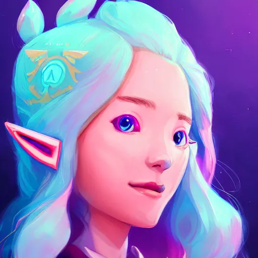 Image similar to a portrait of a cinematic still of the happy zelda, art by lois van baarle and loish and ross tran and rossdraws and sam yang and samdoesarts and artgerm and saruei and takaya imamura, digital art, highly detailed, intricate, sharp focus, trending on artstation hq, deviantart, unreal engine 5, 4 k uhd image