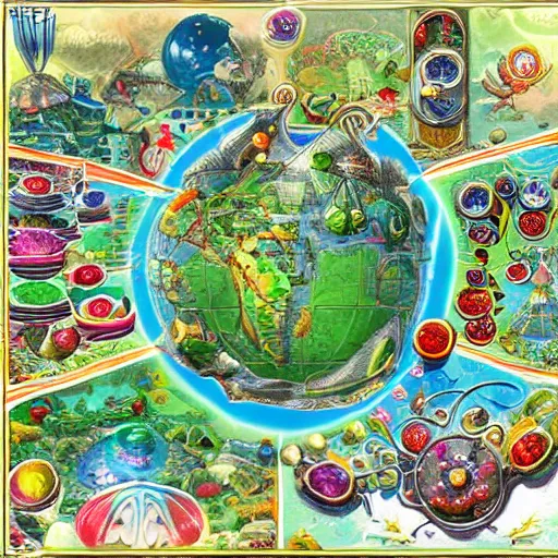 Prompt: the world of Phantomile, high details, smooth, colorful, dreamy