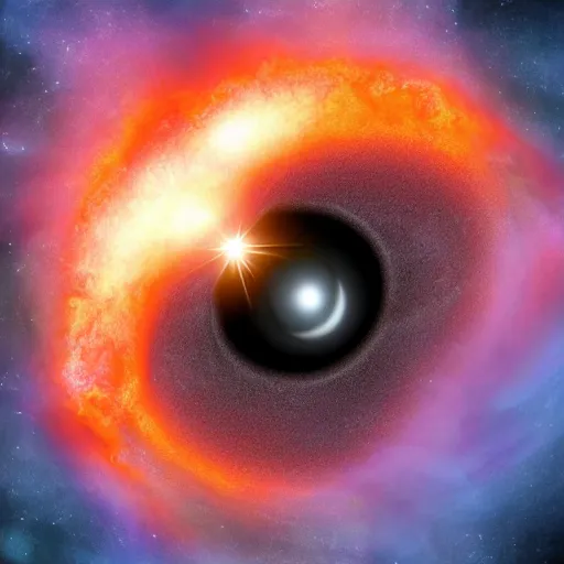 Prompt: a super massive blackhole