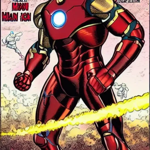 Image similar to Michael Jordan wearing an iron man suit, marvel,