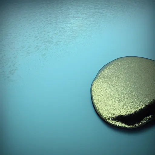 Image similar to shore, metallic water, raytracing, hubble in background, endless, 5 5 mm