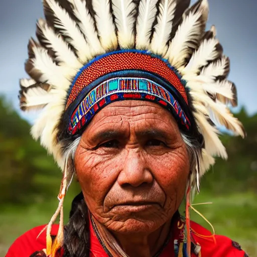 Prompt: indigenous people portraits