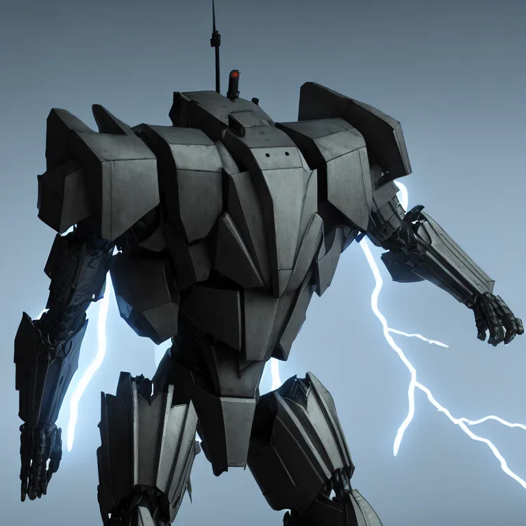 Prompt: hyper detailed 8 k cg cinematic still, rendering with volumetric lightning and ray tracing, skinny full body armored core, weathering armor plating, endoekeleton exposure