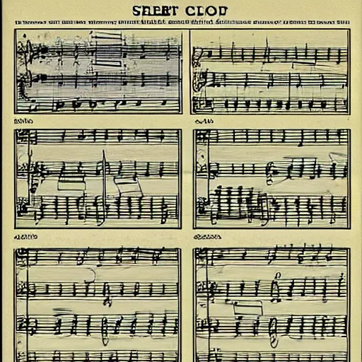 Image similar to sheet music