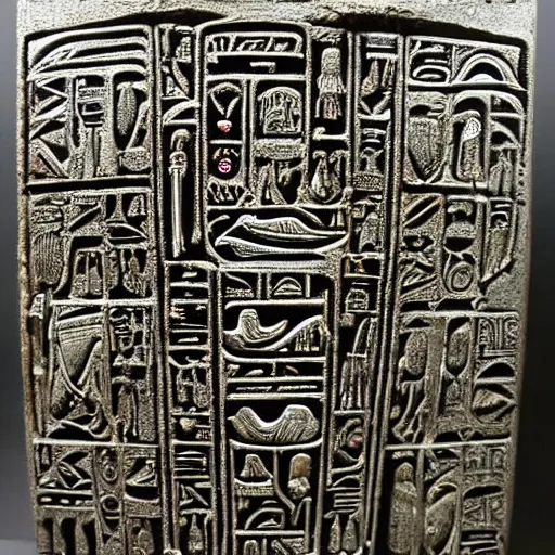 Image similar to cybernetic runic ancient egyptian obelisk, sharp focus, hyper detailed masterpiece