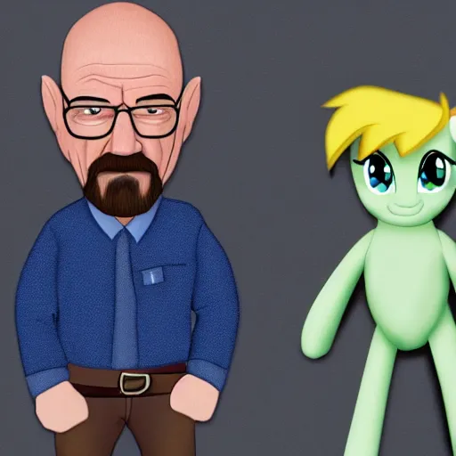 Image similar to walter white in my little pony