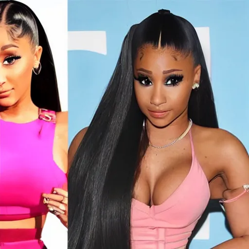 Prompt: ariana grande dragging nicki minaj