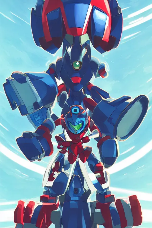 Image similar to robot ninja mask helmet megaman x zero rockman 2 0 2 2 switch game boss legacy collection fanart artsation, art gta 5 comics, behance hd by jesper ejsing, by rhads, makoto shinkai and lois van baarle, ilya kuvshinov, rossdraws global illumination ray tracing