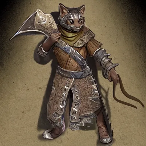 Prompt: d & d style portate, tabaxi male.