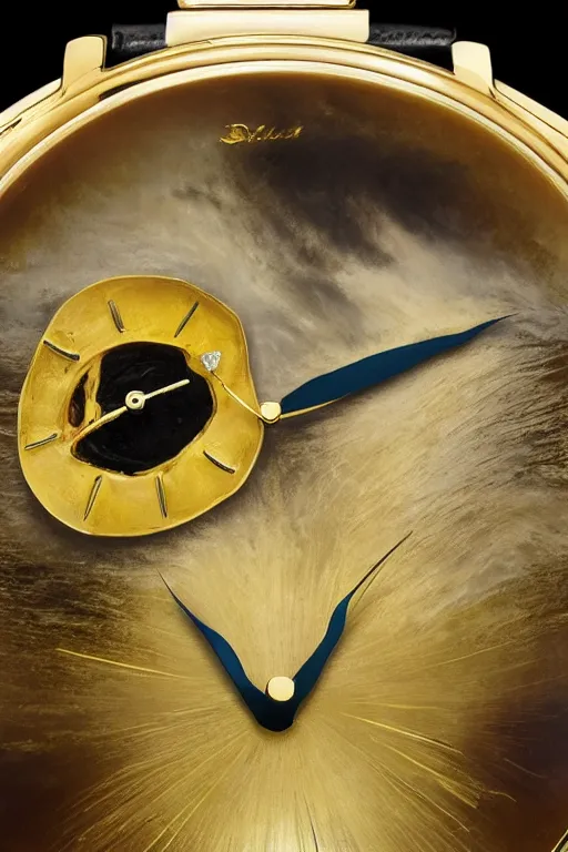 Prompt: salvador dali melted watch