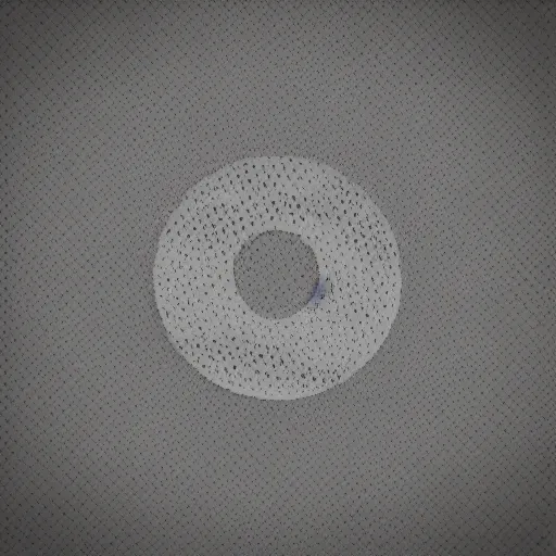 Image similar to minimal, abstract, textured, album cover art with muted hue circle colors