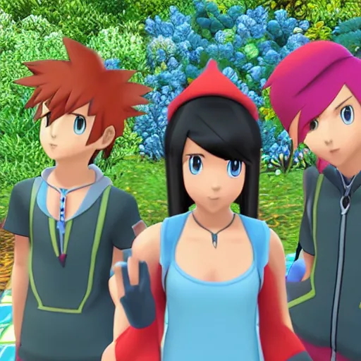 Image similar to pokemon, bulbasour, and velma in kingdom hearts hd