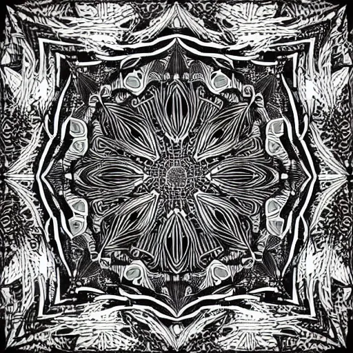 Image similar to intricate pen plotter generative line art, black and white, algorithmic design, highly detailed