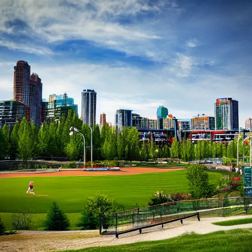 Image similar to a beautiful calgarian park