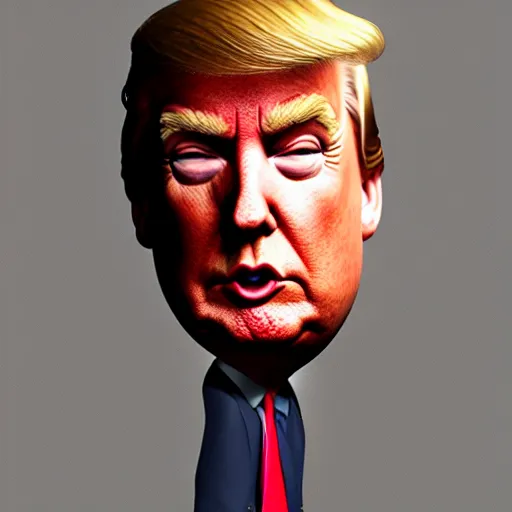 Image similar to donald trump is a stump, hyperdetailed, artstation, cgsociety, 8 k