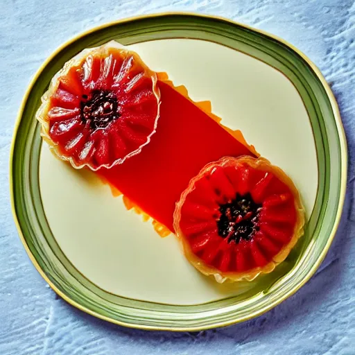 Image similar to russian aspic on the plate