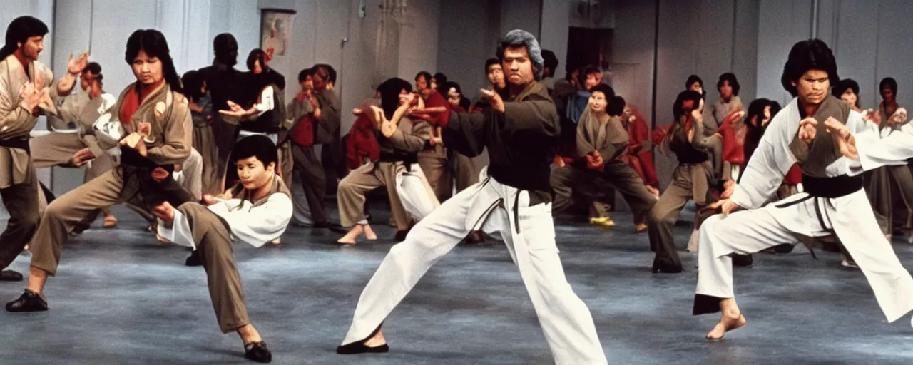 Scene from the Disney Plus show George Lucas's Kung-Fu