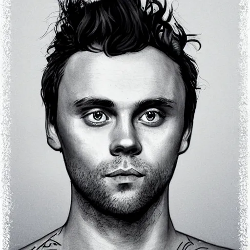 Prompt: mikky ekko in the style of andrews, esao