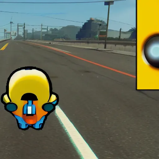 Prompt: pacman in gta