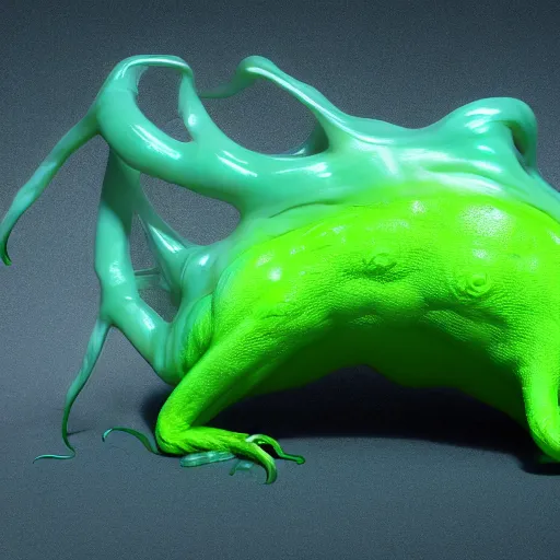 Prompt: Slime Creature, hyper realistic, 4k, cute