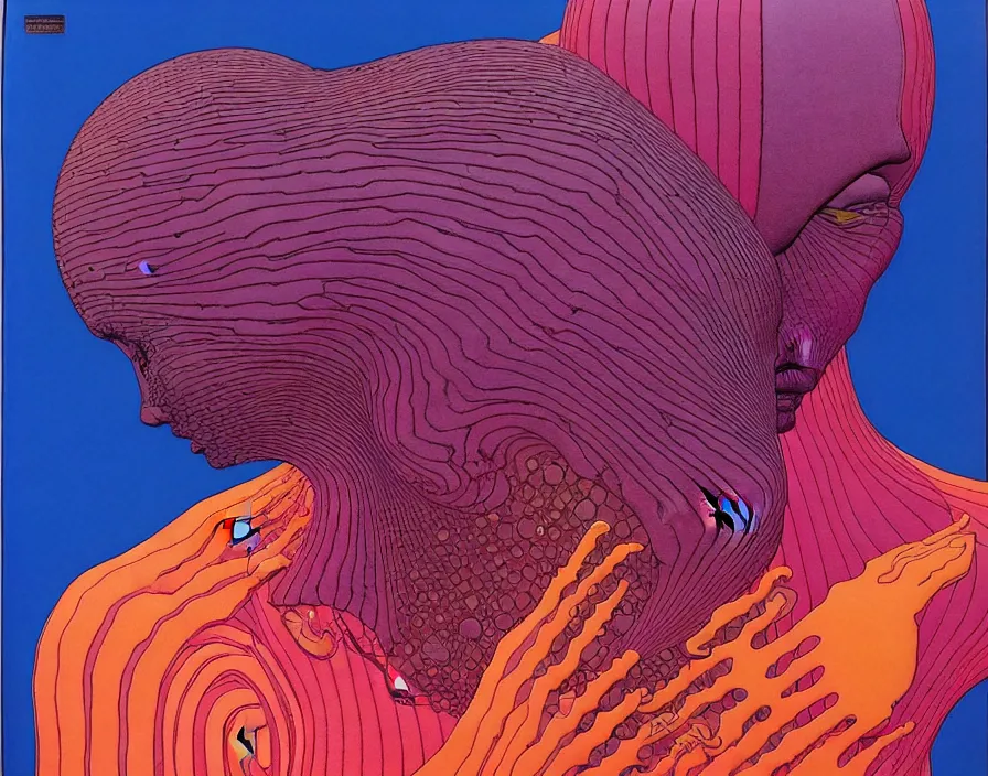 Prompt: ( ( ( ( the fear ) ) ) ) by mœbius!!!!!!!!!!!!!!!!!!!!!!!!!!!, overdetailed art, colorful, artistic record jacket design