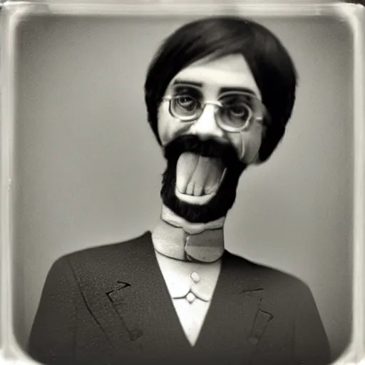 Prompt: happy rasputin as grubhub character realistic texture, depth of field, rolleiflex tlr