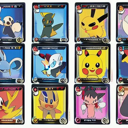 Image similar to pokemon cards with snooki, joe biden, nicki minaj, kim kardashian, osama bin laden, pokemon anime style, hd 8k image high detail, at target