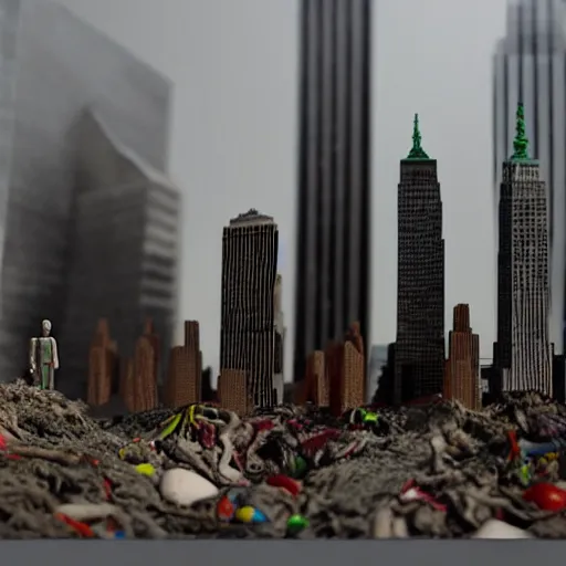 Image similar to 9 / 1 1 claymation by jan svankmejer, hyperrealistic, aesthetic, masterpiece