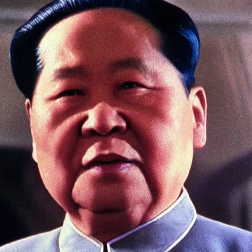 Image similar to A still of Mao Zedong in Star Trek