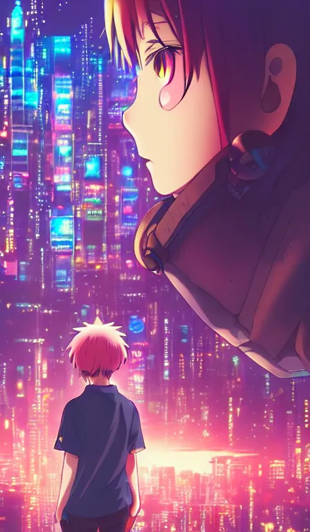 Prompt: anime fine details portrait of Kirby in front of cyberpunk moder city landscape on the background deep bokeh, close-up view, anime masterpiece by Studio Ghibli. 8k, sharp high quality anime, artstation