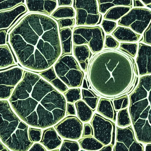 Image similar to highly - detailed, high - res, close up of plant cell