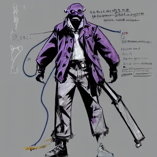 Image similar to punished bonzi buddy, concept art by yoji shinkawa