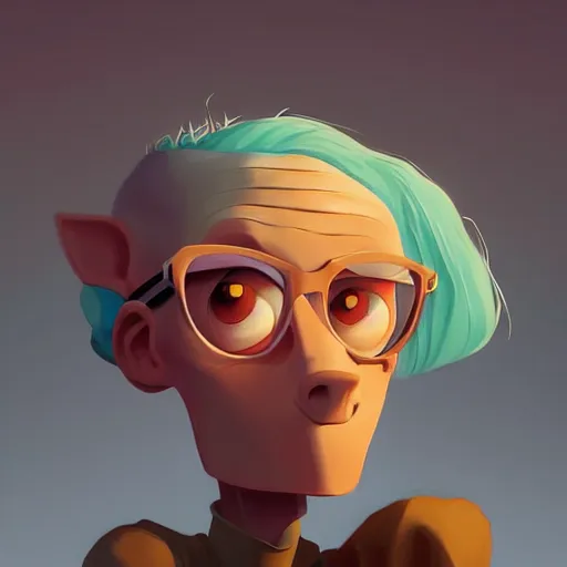 Image similar to face icon stylized minimalist courage the cowardly dog, loftis, cory behance hd by jesper ejsing, by rhads, makoto shinkai and lois van baarle, ilya kuvshinov, rossdraws global illumination