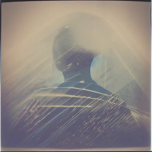 Prompt: artsy polaroid of a surreal double exposure