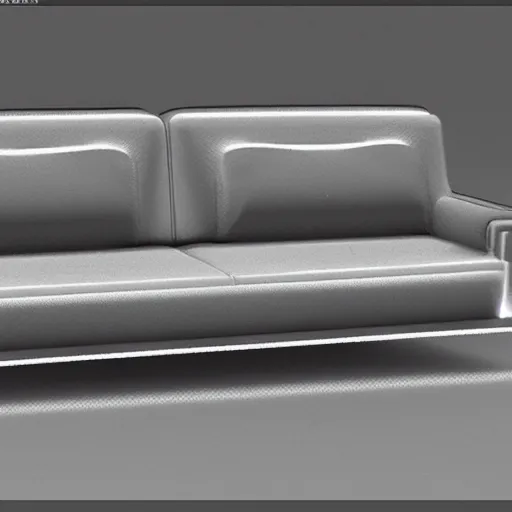 Image similar to drawing of concept sofa by Japanese engineers, blade runner style, 3d, photorealism