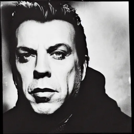 Image similar to cyanotype photograph of Till Lindemann 1800’s 8k trending