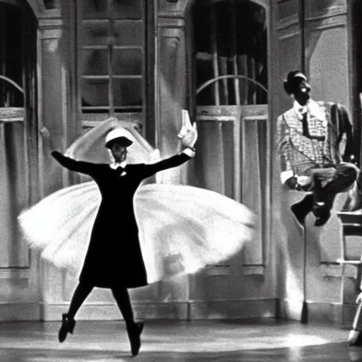 Image similar to Mary Poppins dancing, Still from Mary Poppins (1964)